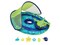 SwimWays 36" Inflatable Blue and Green Octopus Baby Swimming Pool Float with Canopy